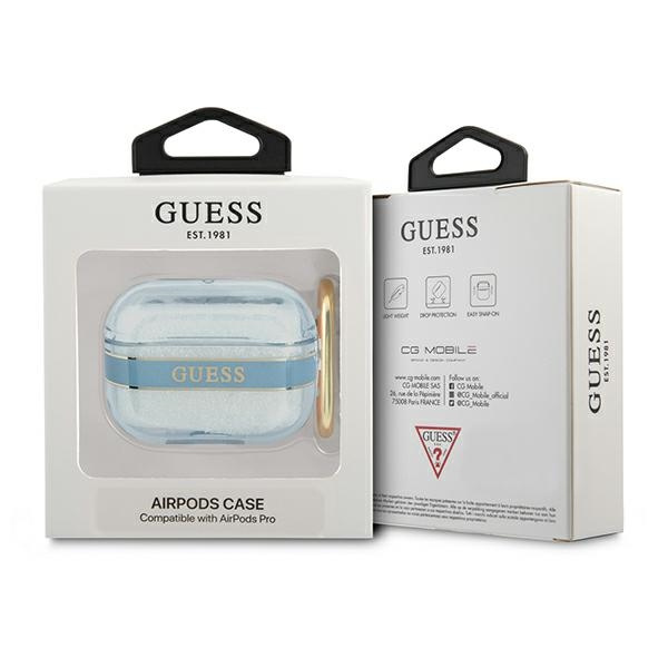 Etui GUESS Apple AirPods Pro Cover Strap Collection Niebieski Case