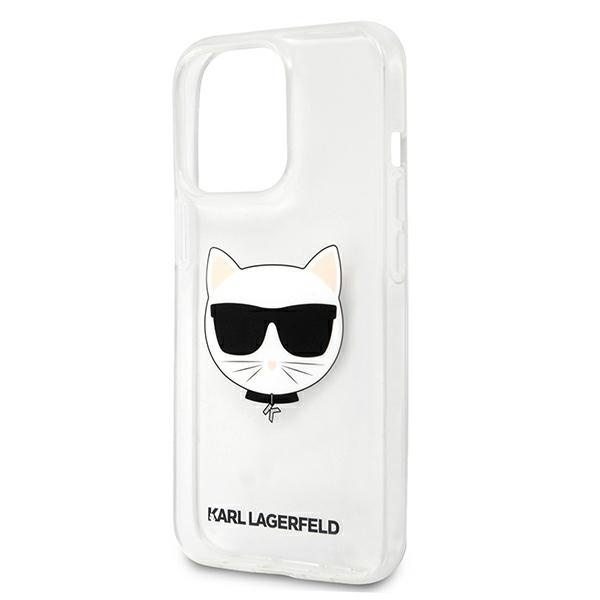 Etui KARL LAGERFELD Apple iPhone 13 Pro Max Choupette Head Bezbarwny Hardcase
