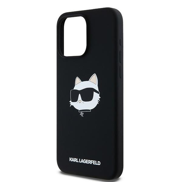 Etui Karl Lagerfeld KLHMP15XSCHPPLK iPhone 15 Pro Max 6.7" czarny/black hardcase Silicone Choupette Head MagSafe