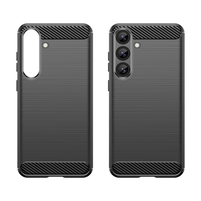 Etui silikonowe Carbon Case do Samsung Galaxy S25+ - czarne