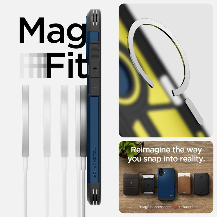 Etui iPhone 16 Spigen Tough Armor Mag Magsafe  Avy Blue