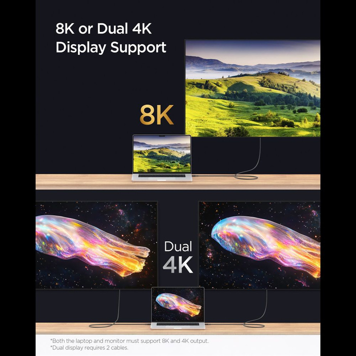 KABEL USB-C SPIGEN EB24012CC ESSENTIAL 240W 120CM CZARNY