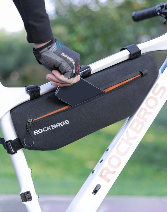 Sakwa rowerowa Rockbros AS-043 na rzepy 3l - czarna