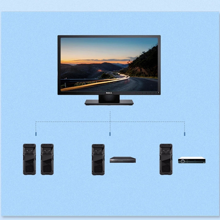 Przełącznik KVM Switch UGREEN 2-portowy VGA Czarny 30357