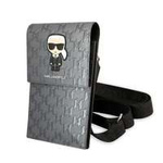 Karl Lagerfeld Torebka KLWBSAMIPG srebrny/silver Ikonik Karl Monogram Patch