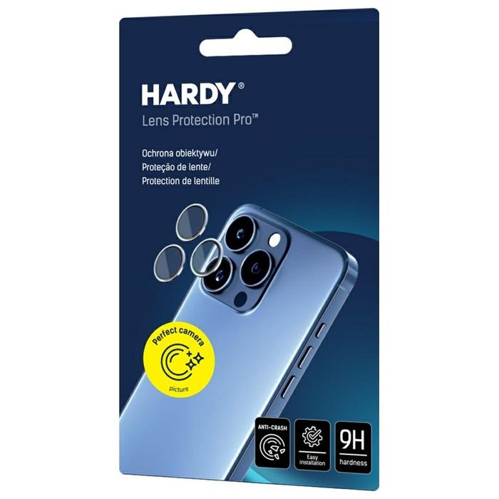 Ochrona na obiektyw aparatu 3MK iPhone 17 Pro /17 Pro Max HARDY Lens Protection Czarny