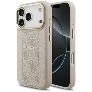 Etui Guess 4G Stripe MagSafe do iPhone   17 Pro różowy