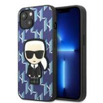 Etui Karl Lagerfeld Klhcp13spmnikbl iPhone 13 Mini 5,4" Hardcase Niebieski/blue Monogram Ikonik Patch Case