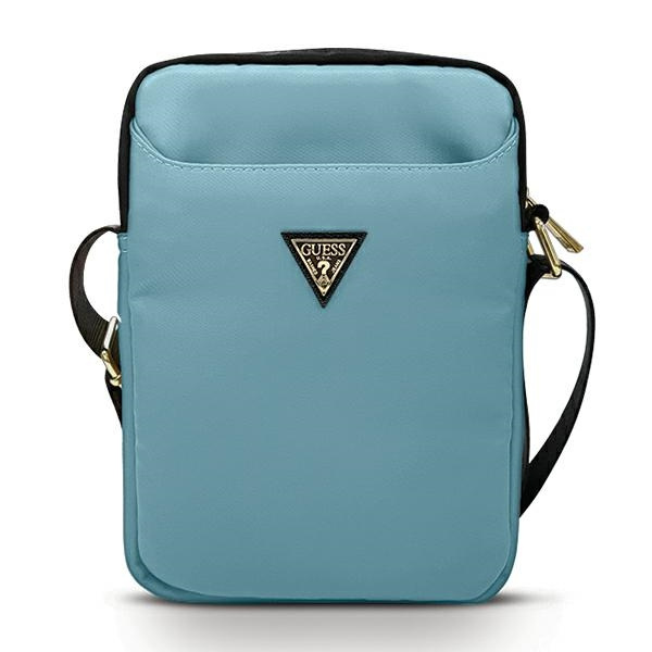 Torba GUESS Tablet 10 Nylon Triangle Logo Niebieski 