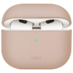 UNIQ etui Lino AirPods 4 Silicone        różowy/pink blush