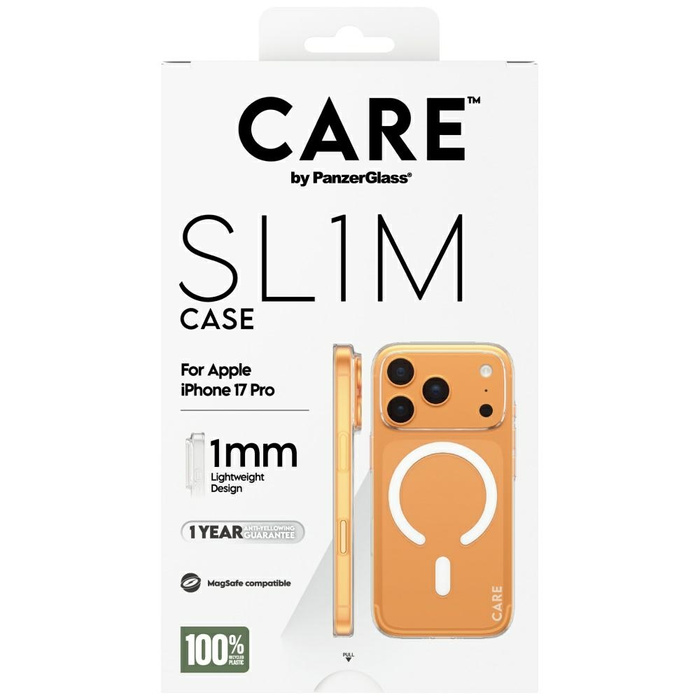 Etui CARE by PanzerGlass SL1M MagSafe do iPhone 17 Pro przezroczysty