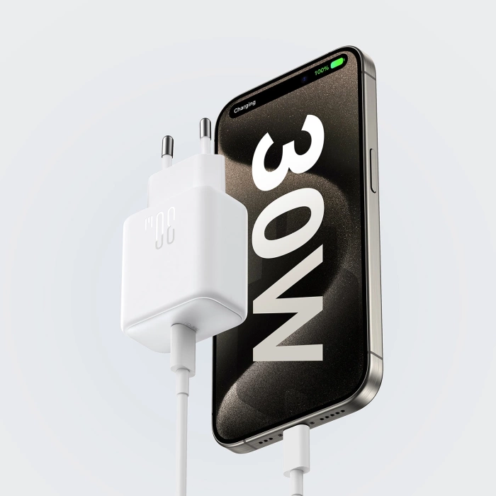 Ładowarka Joyroom JR-TCF24 sieciowa USB-C PD 30W QC SFC - biała