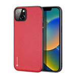 Dux Ducis Fino etui pokrowiec pokryty nylonowym materiałem iPhone 14 Plus czerwony
