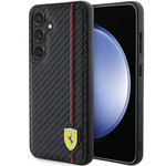 Etui Ferrari FEHCS24MN3DUR Samsung Galaxy S24+ S926 czarny/black hardcase Carbon Printed Line Case