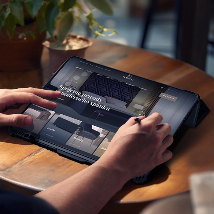 Nillkin Bumper PRO Protective Stand Case Multi-angle for iPad Pro 12.9 2020/2021/2022/ Air 13 2024 Black