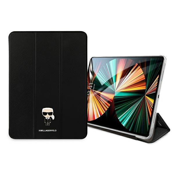 Etui KARL LAGERFELD Apple iPad 12.9 Pro 2021 Book Cover Saffiano Karl Iconic Czarny Case