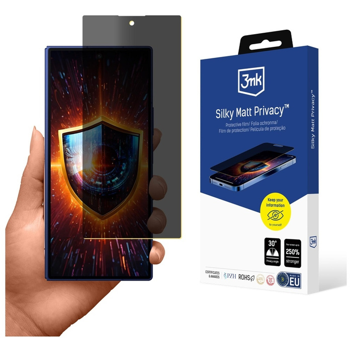 Folia prywatyzująca 3MK Samsung Galaxy Z Fold 7 Silky Matt Privacy