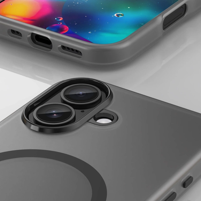 Etui Magnetic iPhone 17 Abrasive MagSafe Matowe Czarne