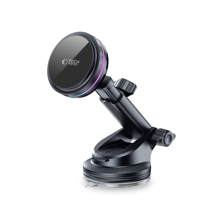 TECH-PROTECT V9 ARCTICBOOST MAGNETIC MAGSAFE DASHBOARD & VENT CAR MOUNT WIRELESS CHARGER 25W QI2.2 BLACK