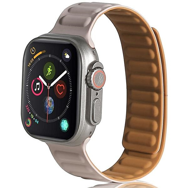Beline pasek Apple Watch Magnetic38/40/41mm khaki