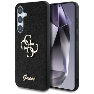 Etui Guess Fixed Glitter Big 4G Metal     Logo do Samsung Galaxy S25+ czarny