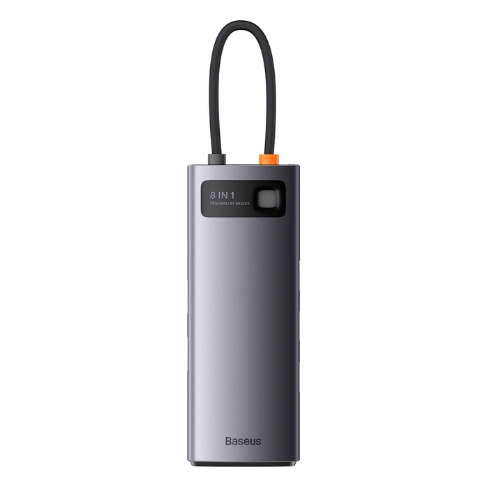 Hub 8w1 Baseus StarJoy Series, USB-C do HDMI + 3 x USB 3.1 + USB-C PD + RJ45 + microSD/SD