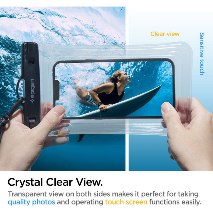 Etui Spigen A610 Universal Waterproof Float Case Crystal Clear