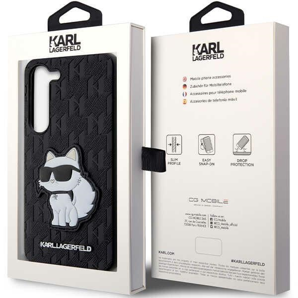 Etui Karl Lagerfeld KLHCS23MSAKLHCPK S23 Plus S916 hardcase czarny/black Saffiano Monogram Choupette Case
