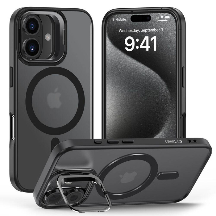 Etui TECH-PROTECT MAGSTAND MAGSAFE IPHONE 16 MATTE BLACK