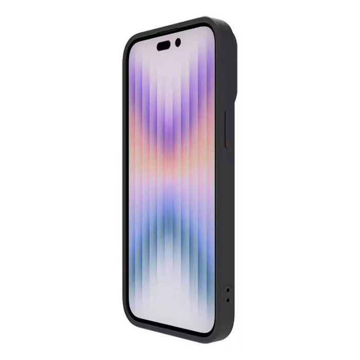 Silikonowe etui Nillkin CamShield Silky Silicone Case do iPhone 15 Pro z osłoną na aparat - czarne