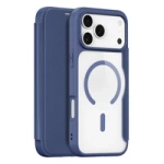 Etui Dux Ducis Skin X Pro na iPhone 17 Pro z portfelem, kompatybilne z MagSafe – niebieskie