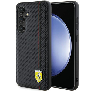 Etui Ferrari FEHCS24MN3DUR Samsung Galaxy S24+ S926 czarny/black hardcase Carbon Printed Line Case