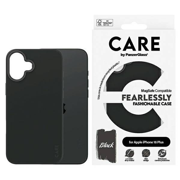 Etui CARE by PanzerGlass Fashion Case iPhone 16 Plus 6.7" czarny/black MagSafe 1379