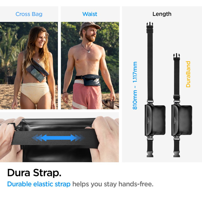 Etui Spigen A620 Universal Waterproof Waist Bag 2-pack Black