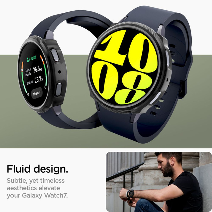 ETUI SPIGEN LIQUID AIR SAMSUNG GALAXY WATCH 7 (44 MM) MATTE BLACK