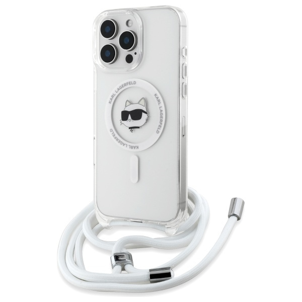 Etui Karl Lagerfeld iPhone 16 Pro Max 6.9" hardcase transparent IML Choupette Head & Cord Magsafe