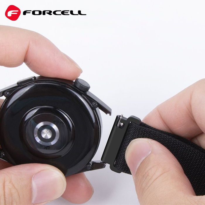 FORCELL F-DESIGN FS05 pasek do SAMSUNG Watch 20 mm czarny