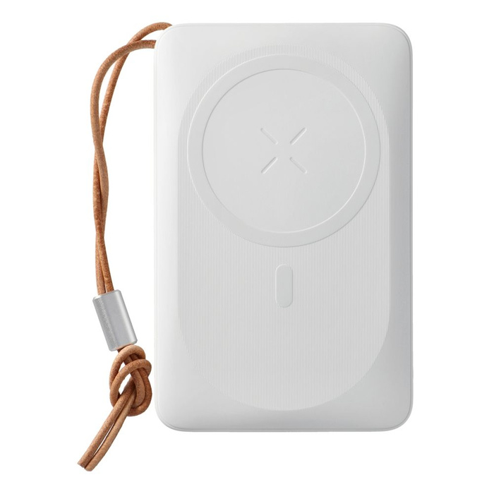 VEGER powerbank 10000 mAh z ładowaniem indukcyjnym kompatybilny z MagSafe PD QC3.0 2A 20W MagOn (VP1151 / W1151) biały
