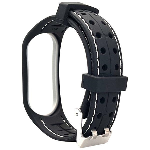 Beline pasek Mi Band 6/5 Smartczarno-biały black/white