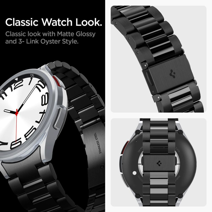 Pasek Spigen Modern Fit Band Samsung Galaxy Watch 6 Classic (47 Mm) Black Case