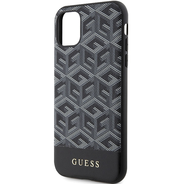 Etui Guess GUHMN61HGCFSEK iPhone 11 / Xr 6.1" czarny/black hardcase GCube Stripes MagSafe Case