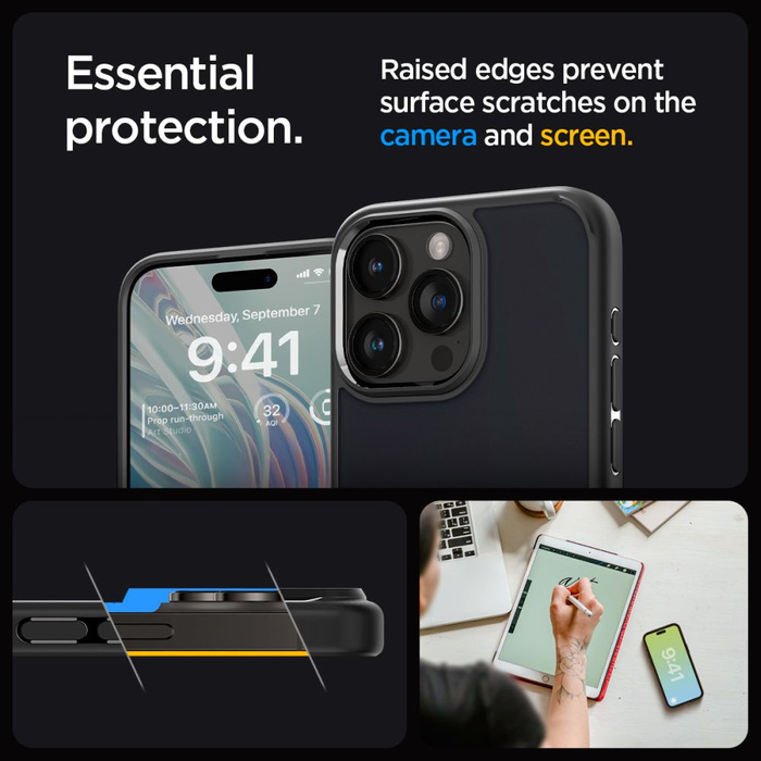 Etui iPhone 15 Pro Max Spigen Ultra Hybrid Frost Black Case