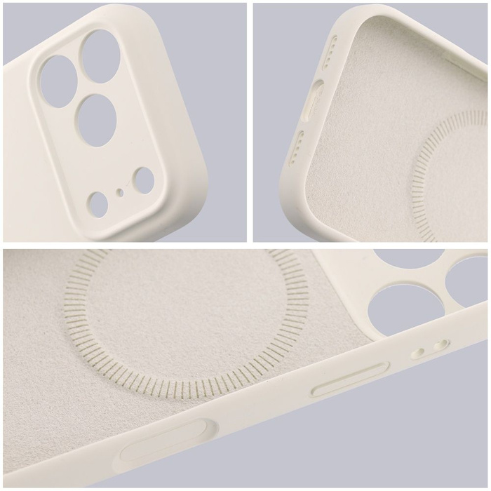 Etui na IPHONE 17 AIR Forcell F-Protect Rubber Premium zgodny z MagSafe antique white 0INT