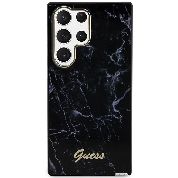 Etui Guess Guhcs23lpcumak S23 Ultra S918 Czarny/black Hardcase Marble Case