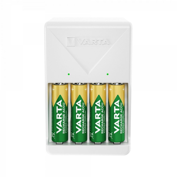 VARTA ładowarka PLUG CHARGER 57657 + 4 x bateria akumulatorowa R6 (AA) 2100mAh