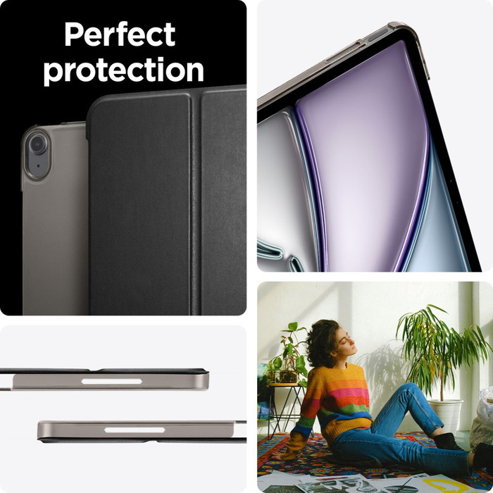 ETUI SPIGEN SMART FOLD IPAD AIR 13 2024 BLACK