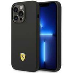 Etui Ferrari iPhone 14 Pro 6,1" czarny/black hardcase Silicone Metal Logo