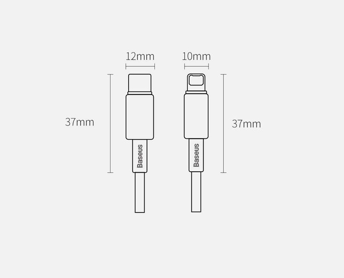 Baseus kabel USB Typ C - Lightning szybkie ładowanie Power Delivery 20 W 2 m czarny (CATLWJ-A01)