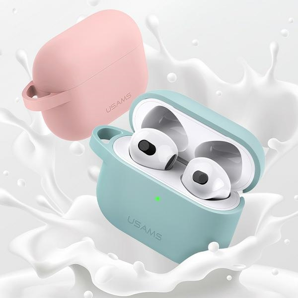 Etui USAMS Apple AirPods 3 Ochronne Silicone Różowy Case