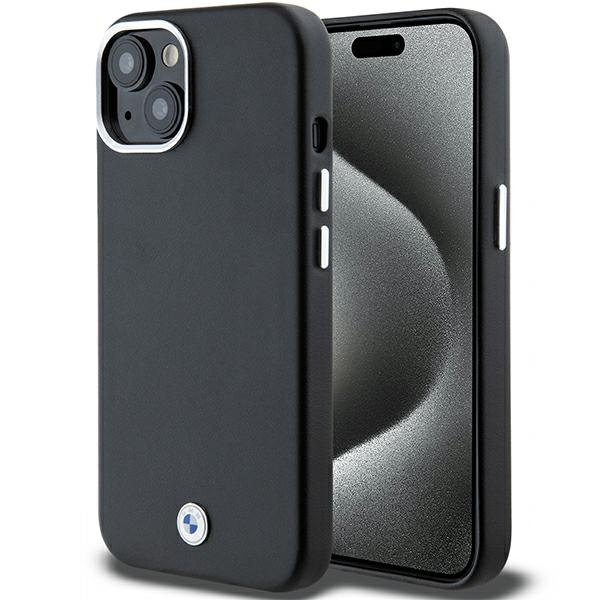 Etui Bmw Bmhmp15s23pufwk Iphone 15 / 14 / 13 6.1"czarny/black Signature Wrapped Metal Magsafe Case